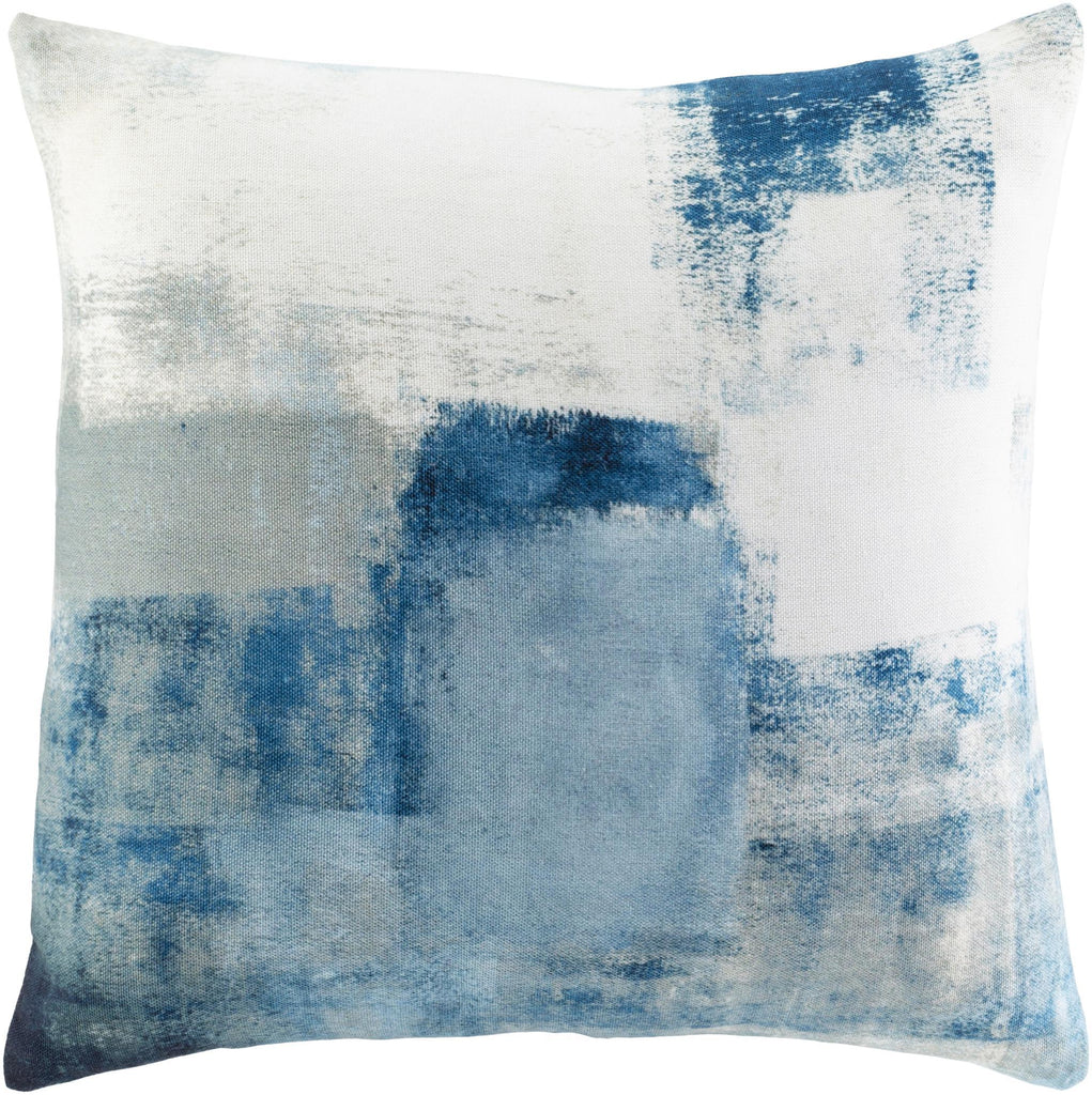 Surya Balliano BLN-004 Blue Ink Blue 18"H x 18"W Pillow Cover