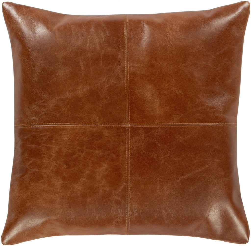 Surya Barrington BGN-001 Brick Red Brown 18"H x 18"W Pillow Cover