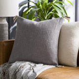 Surya Braided Bisa BBA-003 Cream Gray 14"H x 22"W Pillow Cover