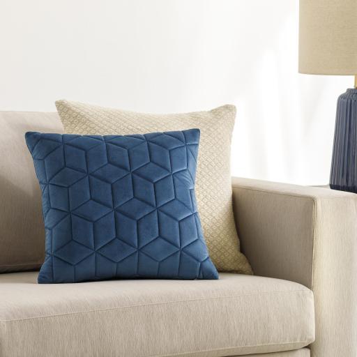 Surya Calista CIA-010 Dark Blue 20"H x 20"W Pillow Cover