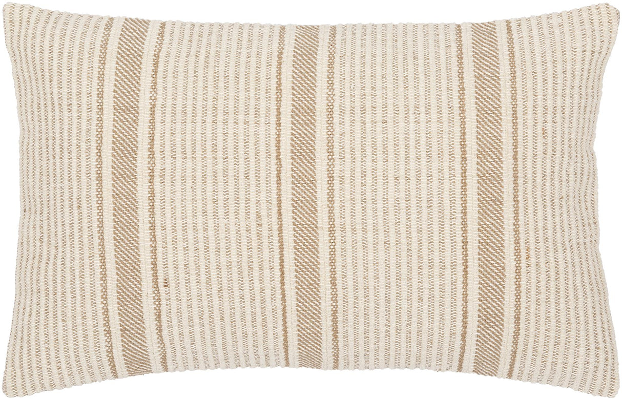 Surya Camden CDM-002 Brown Light Beige 20"H x 20"W Pillow Cover
