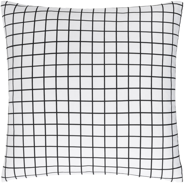 Surya Check CEK-002 22"H x 22"W Pillow Cover