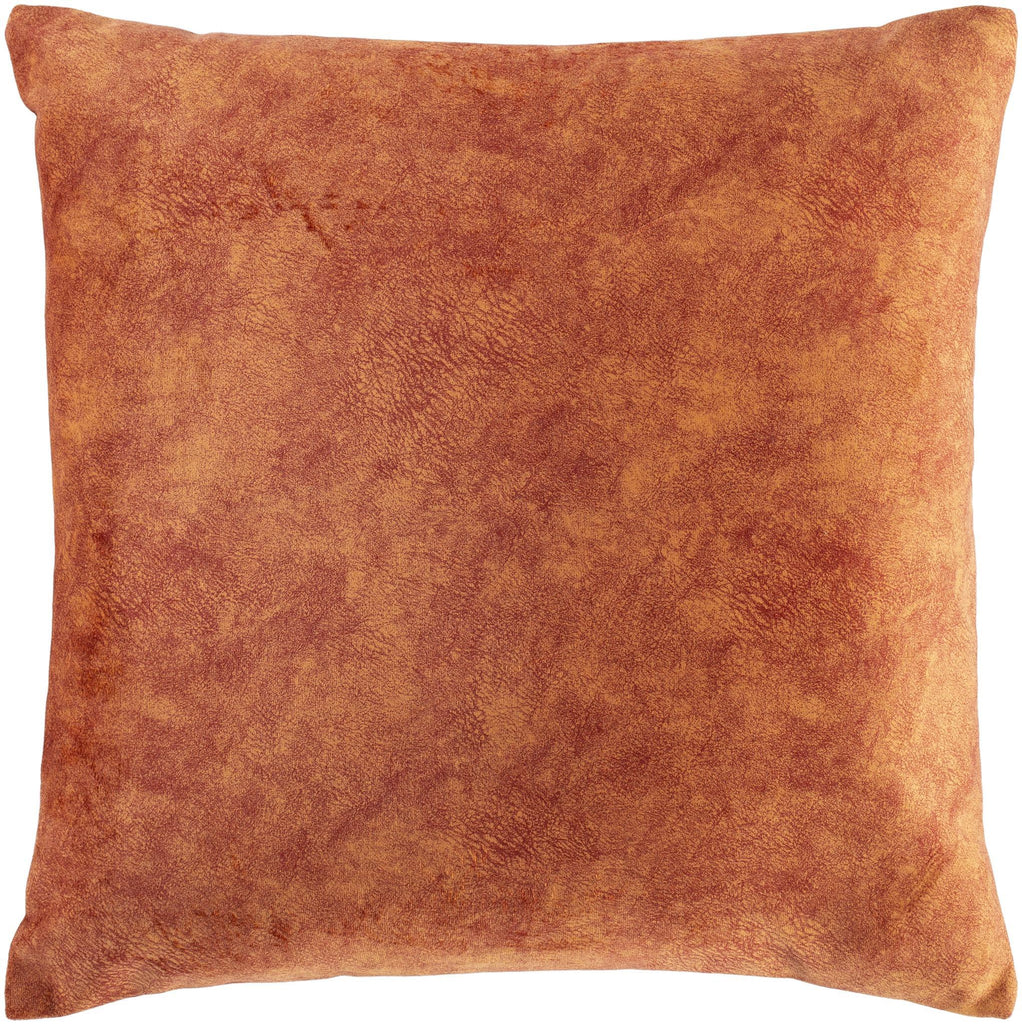 Surya Collins OIS-008 Brick Red 20"H x 20"W Pillow Cover
