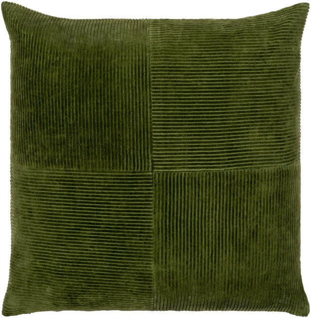 Surya Corduroy Quarters CDQ-004 20"H x 20"W Pillow Cover
