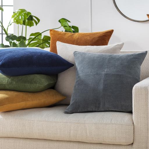 Surya Corduroy Quarters CDQ-006 18"H x 18"W Pillow Cover