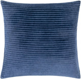 Surya Cotton Velvet Stripes CV-084 18"H x 18"W Pillow Cover