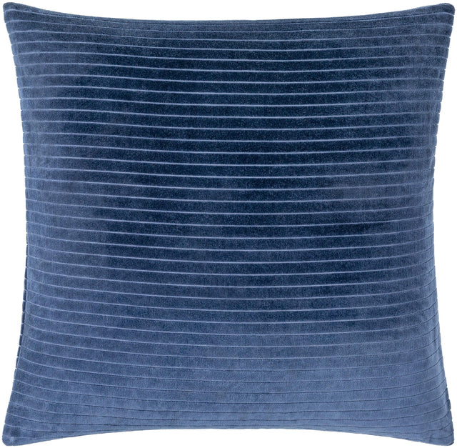 Surya Cotton Velvet Stripes CV-084 18"H x 18"W Pillow Cover