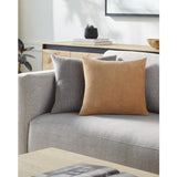 Surya Cotton Velvet Stripes CV-087 22"H x 22"W Pillow Cover