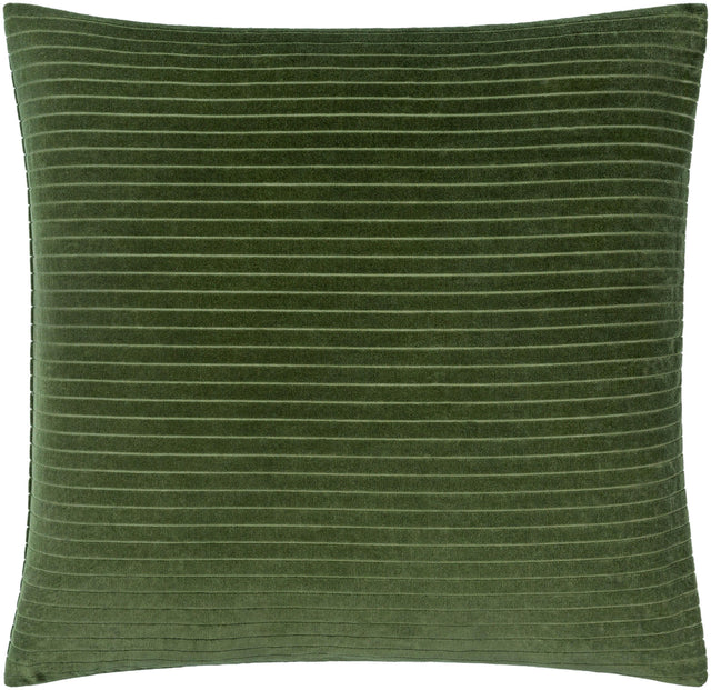 Surya Cotton Velvet Stripes CV-090 20"H x 20"W Pillow Cover