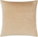 Surya Cotton Velvet Stripes CV-093 22"H x 22"W Pillow Cover