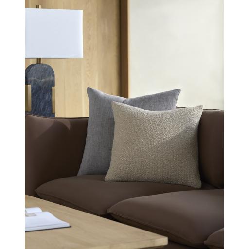 Surya Eesha ESH-008 Tan 18"H x 18"W Pillow Cover