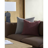 Surya Eesha ESH-010 Burgundy 20"H x 20"W Pillow Cover