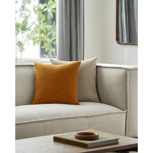 Surya Eesha ESH-011 Camel 18"H x 18"W Pillow Cover