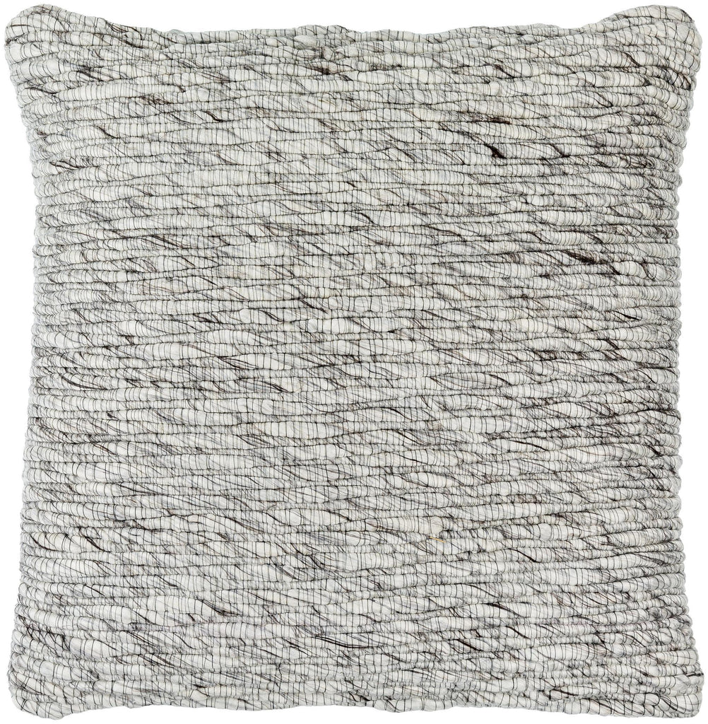 Surya Elowyn EYN-001 Black Medium Gray 18"H x 18"W Pillow Cover
