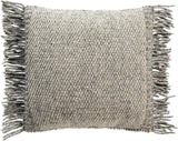 Surya Faroe FAO-007 Beige Black 18"H x 18"W Pillow Cover