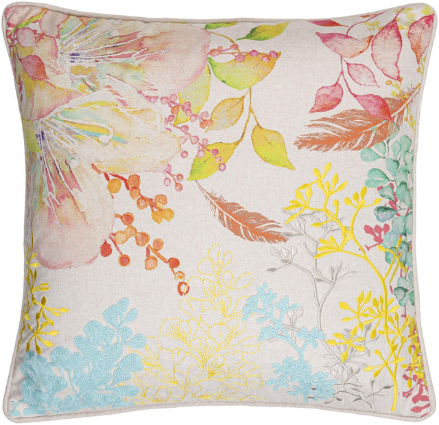 Surya Florissant FRS-002 18"H x 18"W Pillow Cover