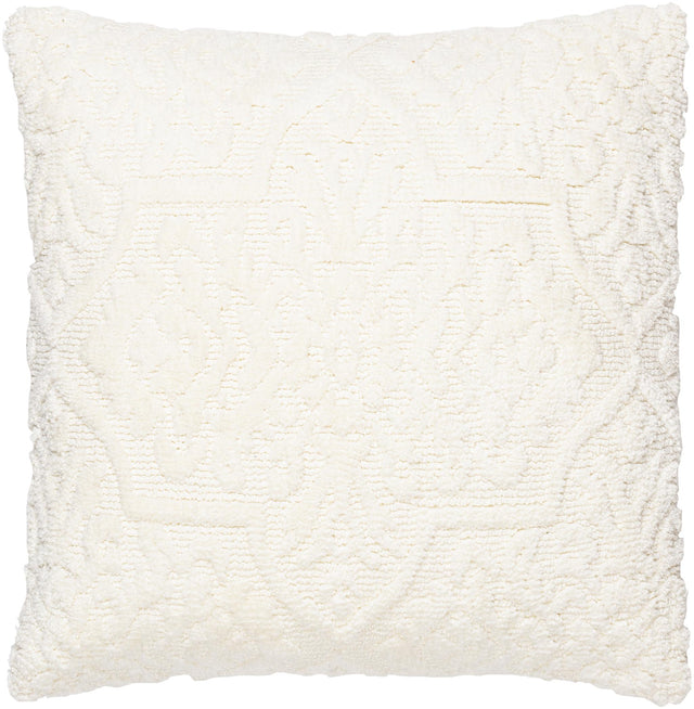 Surya Frisco FSC-001 White 20"H x 20"W Pillow Cover