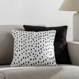 Surya Glyph GLYP-7074 Black Cream 18"H x 18"W Pillow Cover
