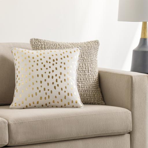 Surya Glyph GLYP-7075 18"H x 18"W Pillow Cover