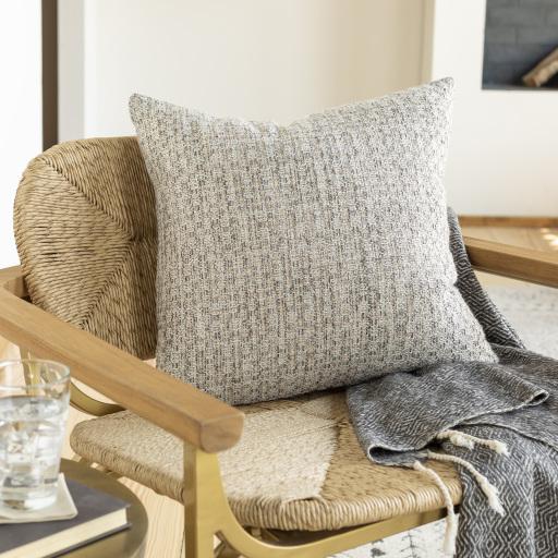 Surya Heidi HDI-001 Charcoal Ivory 20"H x 20"W Pillow Cover