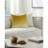 Surya Hyrum HYR-007 Mustard Yellow 22"H x 22"W Pillow Cover