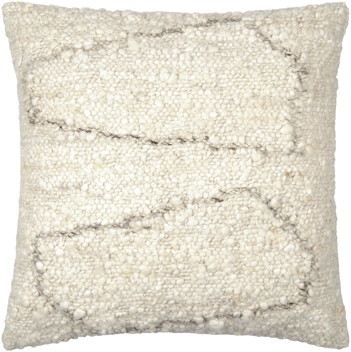 Surya Jagged JGG-001 18"H x 18"W Pillow Cover