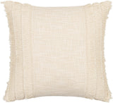 Surya Kandie KDE-001 Cream Light Beige 14"H x 22"W Pillow Cover