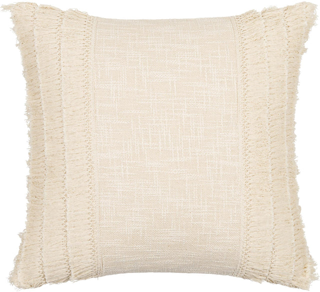 Surya Kandie KDE-001 Cream Light Beige 14"H x 22"W Pillow Cover