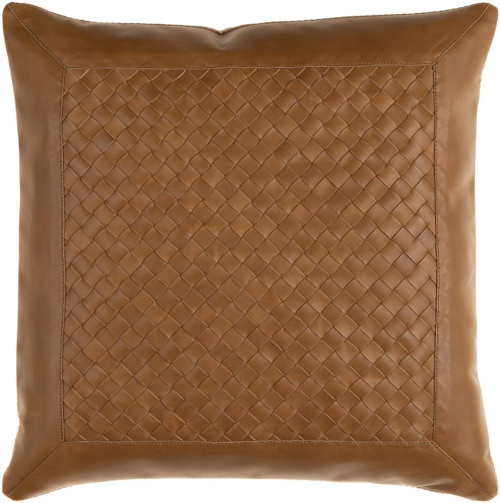 Surya Lawdon LDW-001 Brown 18"H x 18"W Pillow Cover