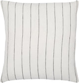 Surya Linen Stripe Buttoned LNB-001 20"H x 20"W Pillow Cover