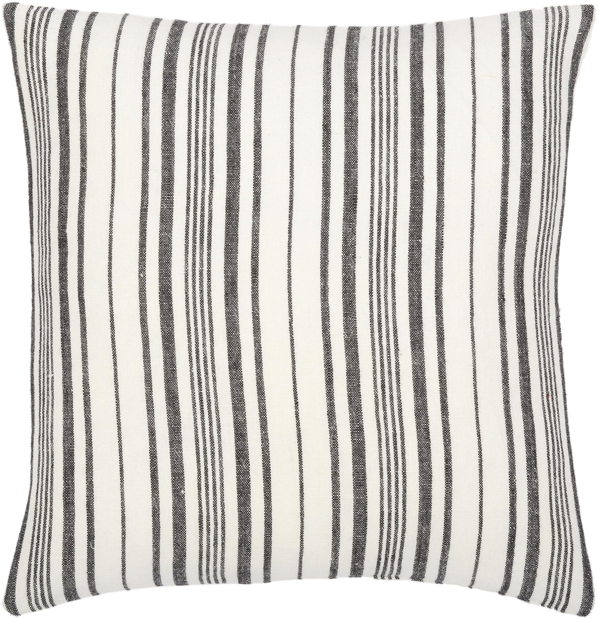 Surya Linen Stripe Buttoned LNB-002 18"H x 18"W Pillow Cover