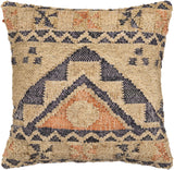 Surya Luanda LAU-003 Black Light Beige 18"H x 18"W Pillow Cover