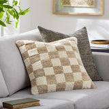 Surya Lukas LUK-001 Ivory Tan 20"H x 20"W Pillow Cover