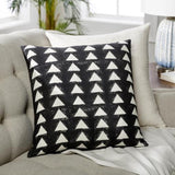 Surya Malian MAA-001 Black Cream 22"H x 22"W Pillow Cover