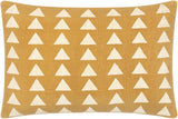 Surya Malian MAA-004 Beige Mustard 14"H x 22"W Pillow Cover