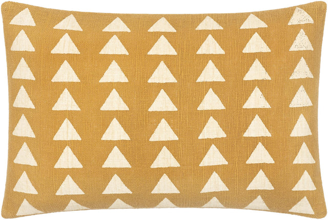 Surya Malian MAA-004 Beige Mustard 14"H x 22"W Pillow Cover