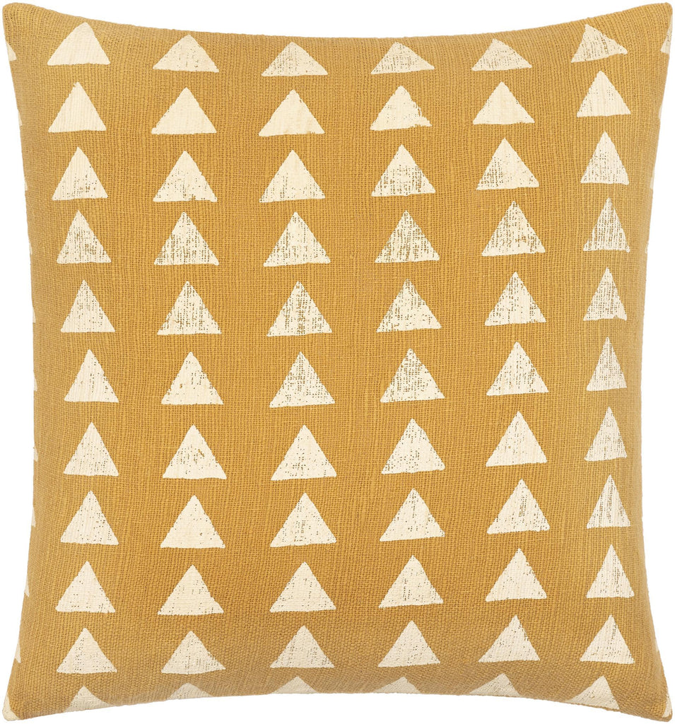 Surya Malian MAA-004 Beige Mustard 14"H x 22"W Pillow Cover