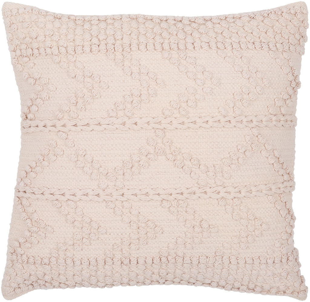Surya Merdo MDO-013 Pale Pink 18"H x 18"W Pillow Cover