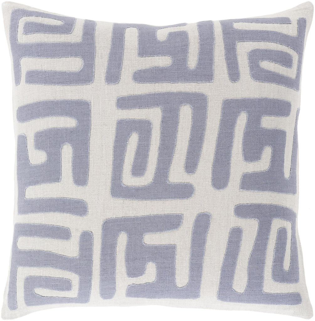 Surya Nairobi NRB-005 Denim Light Gray 20"H x 20"W Pillow Cover