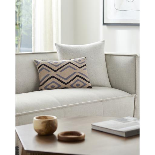 Surya Nairobi NRB-007 Black Denim 13"H x 19"W Pillow Cover