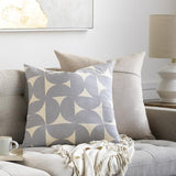 Surya Natur NTR-001 Light Beige Medium Gray 18"H x 18"W Pillow Cover