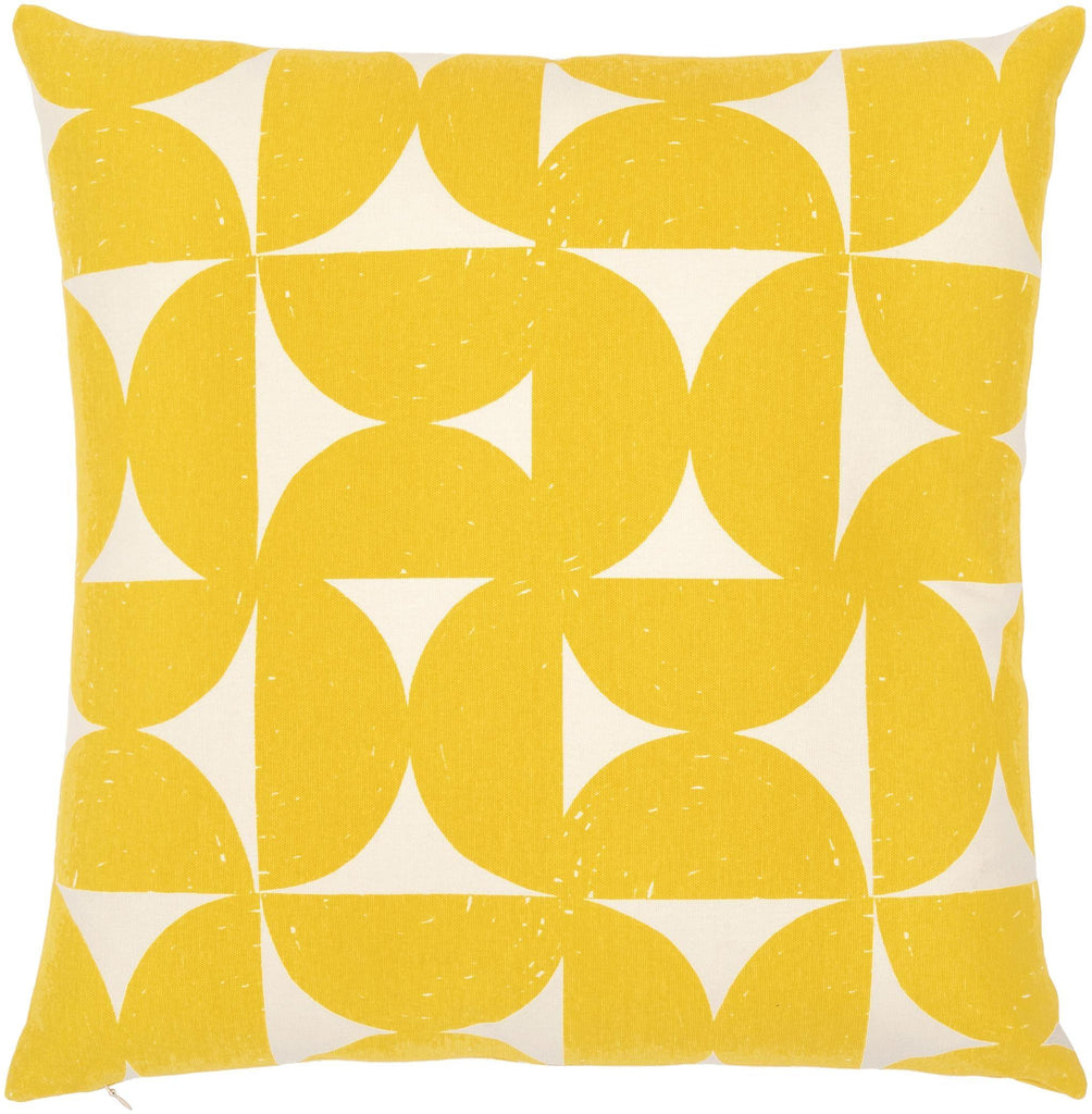 Surya Natur NTR-005 Light Beige Mustard 13"H x 20"W Pillow Cover