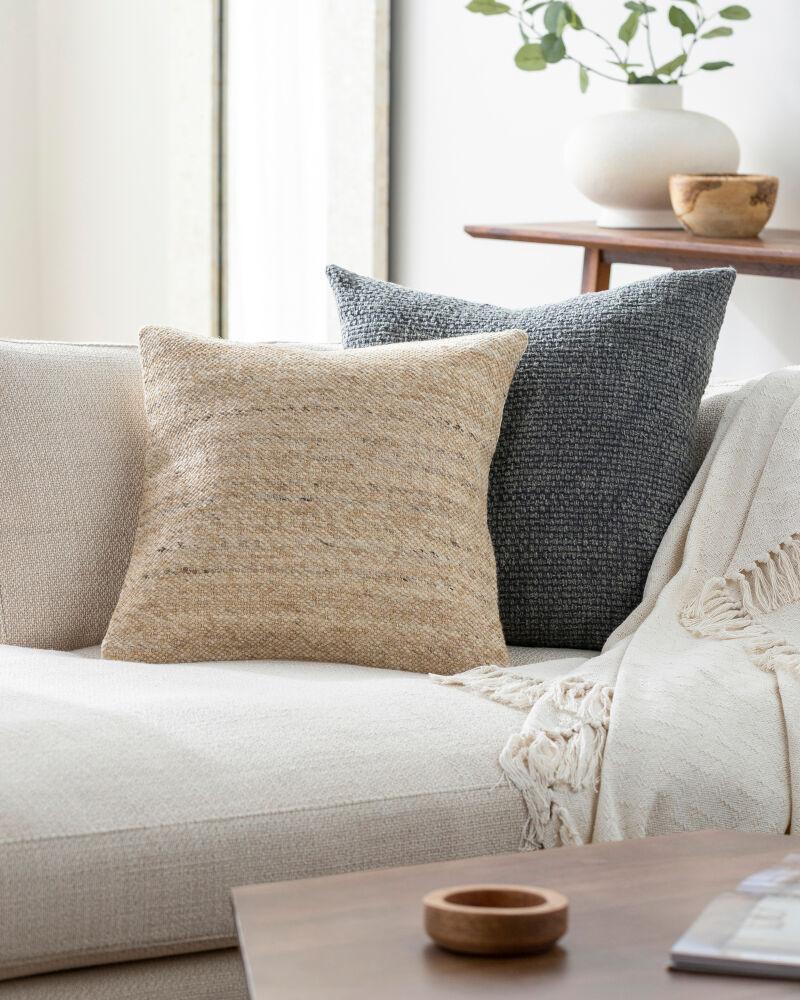 Surya Oswin OWN-001 18"L x 18"W Pillow Cover