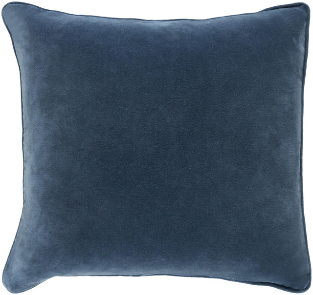Surya Safflower SAFF-7195 Dark Blue Teal 20"H x 20"W Pillow Cover