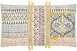 Surya Sanga SGA-003 Cream Ink Blue 18"H x 18"W Pillow Cover