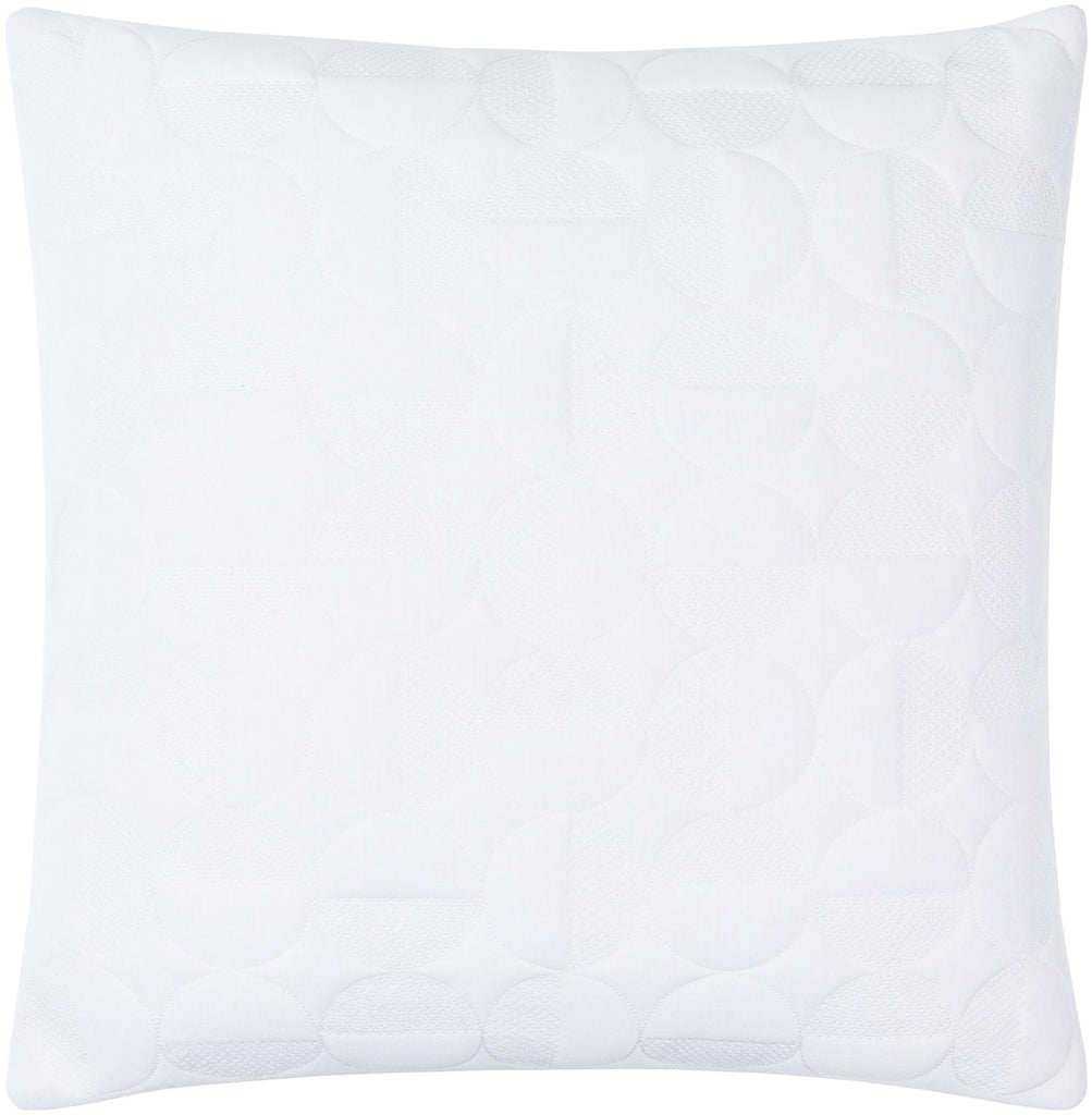Surya Semicircle SMC-003 White 18"H x 18"W Pillow Cover