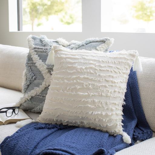 Surya Sereno SEN-001 Ivory 18"H x 18"W Pillow Cover