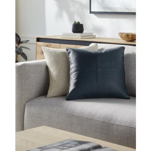 Surya Sheffield SFD-003 Deep Teal Medium Gray 20"H x 20"W Pillow Cover