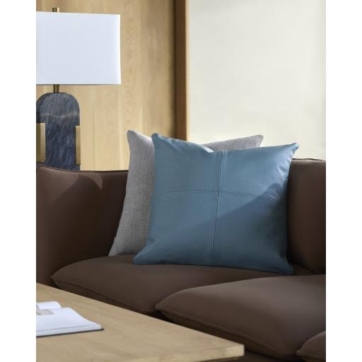 Surya Sheffield SFD-005 Charcoal Denim 20"H x 20"W Pillow Cover