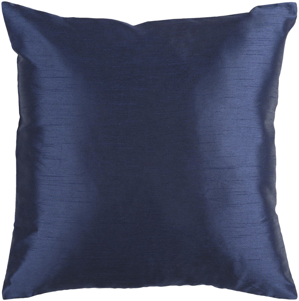 Surya Solid Luxe HH-032 Navy 18"H x 18"W Pillow Cover